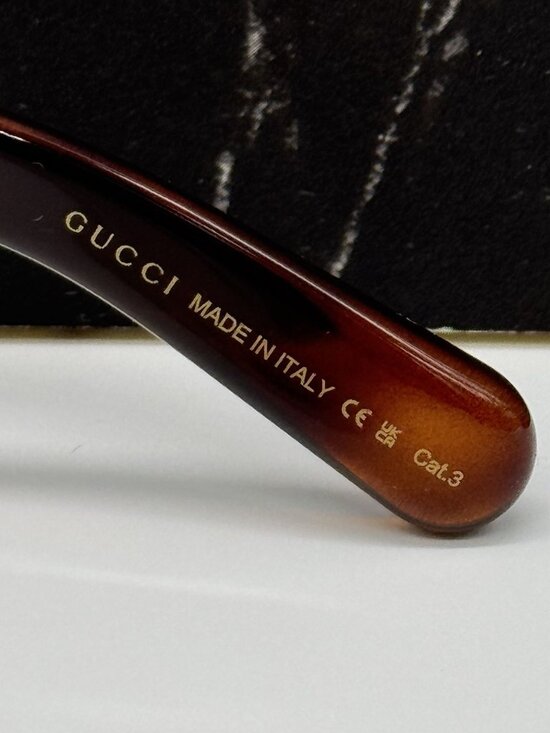 New Gucci GG1402S 002 Havana Brown Oversized Women Sunglasses main image 5